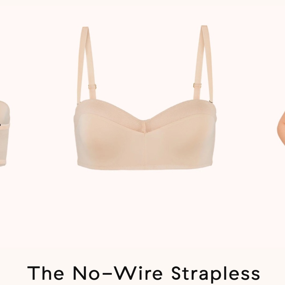 NWT Lively No Wire Strapless Bra - Nude 36C